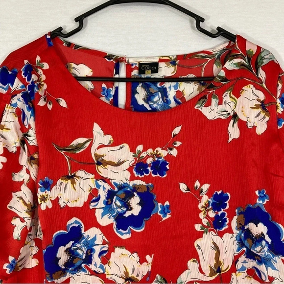 Stefano Cocci Soft Lightweight Floral Casual Top size Large - Picture 5 of 10